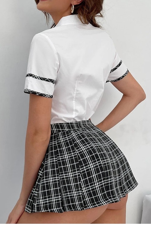 Sexet skolepige kostume